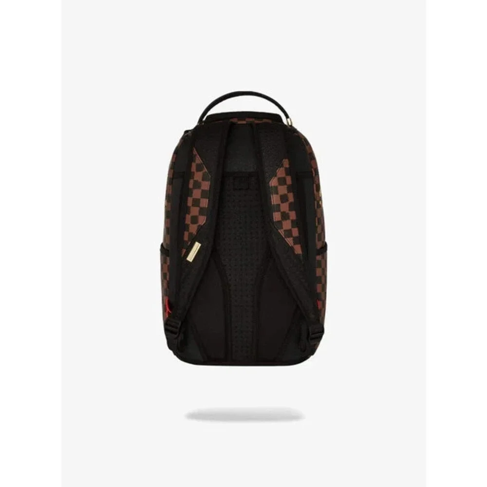 Sprayground Diaa Allam Sharks In Paris DLXSV Backpack Unisex Brown Check DSB73